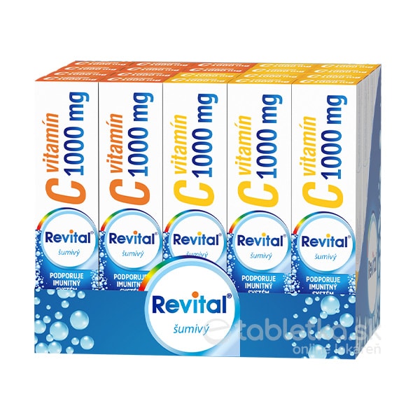 Revital Vitamín C 1000mg box (2 príchute) 20 kusov