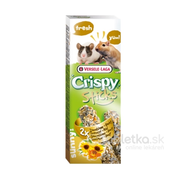 Versele Laga Pamlsky Crispy Sticks Gerbils and Mice Sunflower and Honey 2x110g