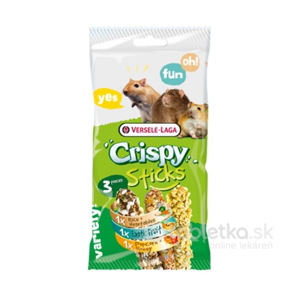 E-shop Versele Laga Pamlsky Crispy Sticks Omnivores 3x160g