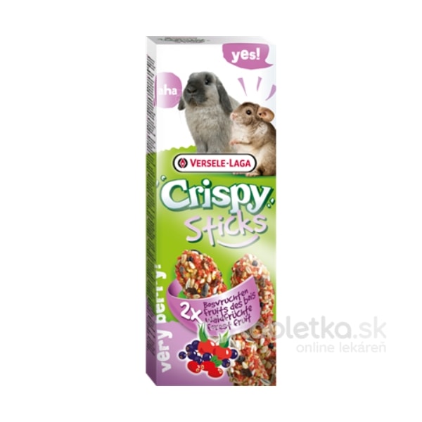 E-shop Versele Laga Pamlsky Crispy Sticks Rabbits and Guinea Pigs Forest Fruit 2x110g