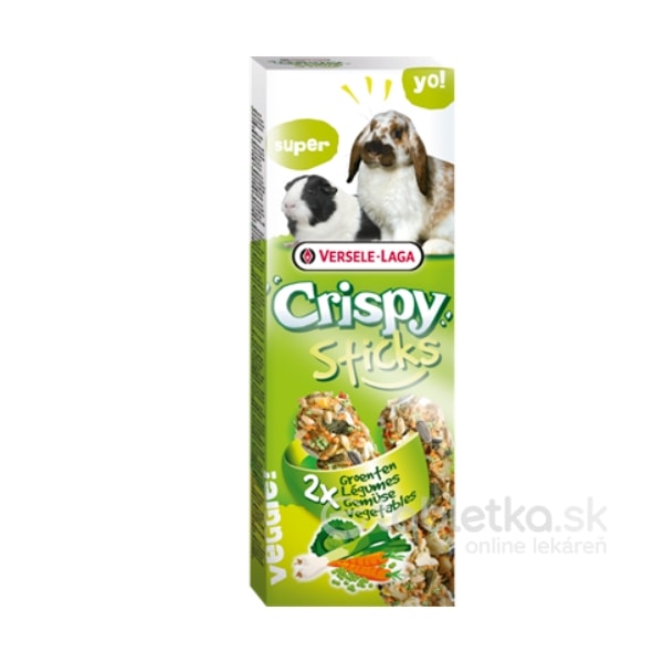 E-shop Versele Laga Pamlsky Crispy Sticks Rabbits and Guinea Pigs Vegetables 2x110g