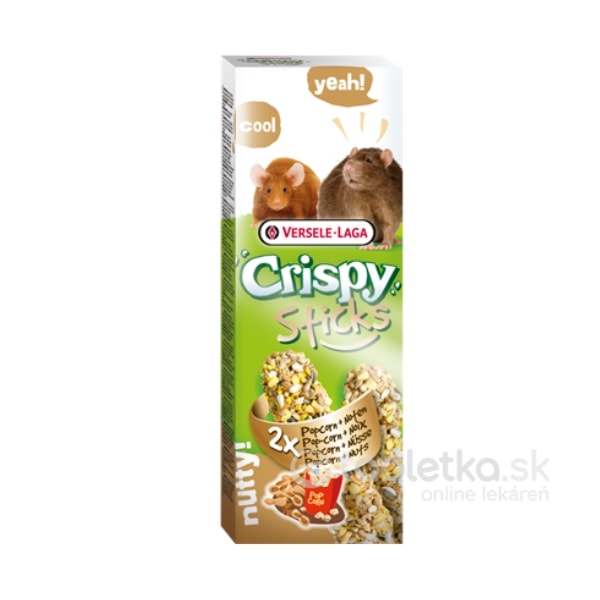 E-shop Versele Laga Pamlsky Crispy Sticks Rats and Mice Popcorn and Nuts 2x110g