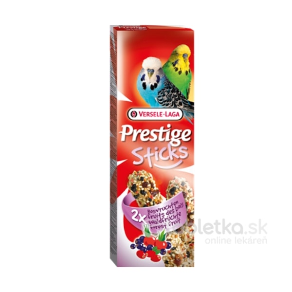 E-shop Versele Laga Pamlsky Prestige Sticks Budgies Forest Fruit 2x60g