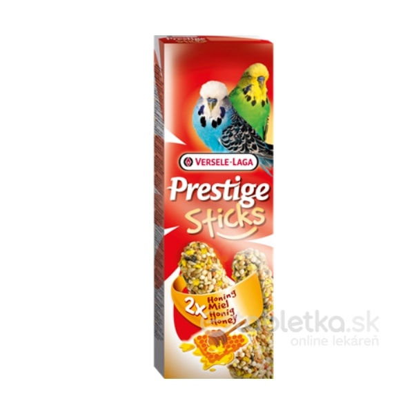 E-shop Versele Laga Pamlsky Prestige Sticks Budgies Honey 2x60g