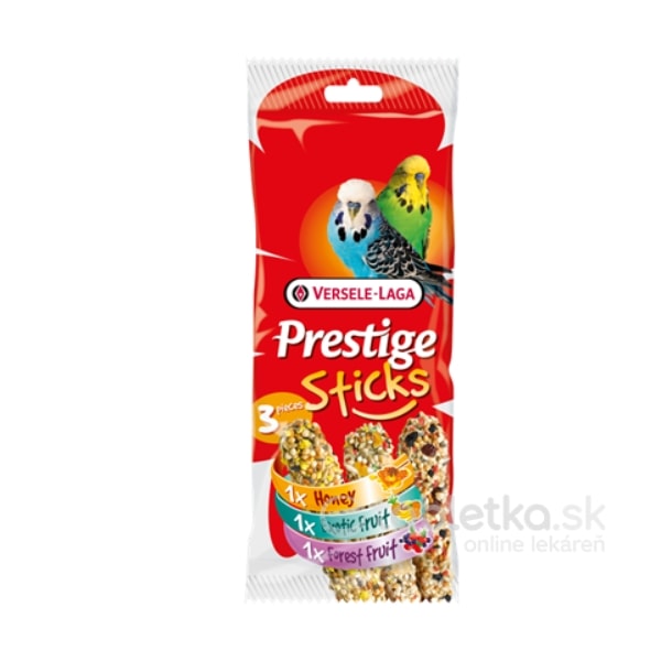 E-shop Versele Laga Pamlsky Prestige Sticks Budgies Mix 3x90g