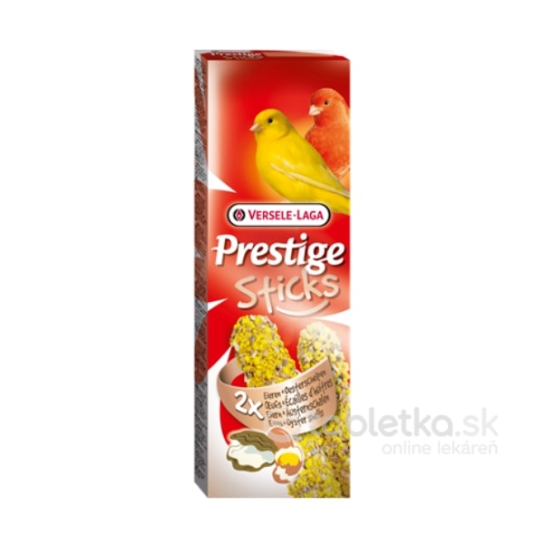 Versele Laga Pamlsky Prestige Sticks Canaries Eggs and Oyster Shells 2x60g