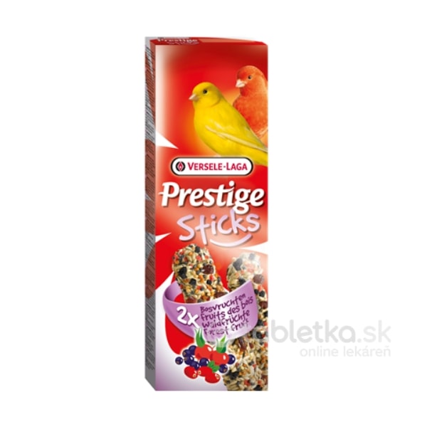 E-shop Versele Laga Pamlsky Prestige Sticks Canaries Forest Fruit 2x60g