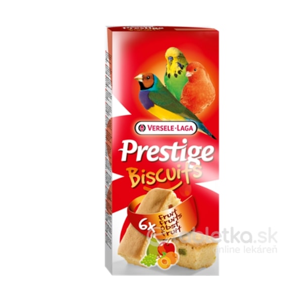 E-shop Versele Laga Pamlsky Prestige Biscuits Birds Fruit 6x70g