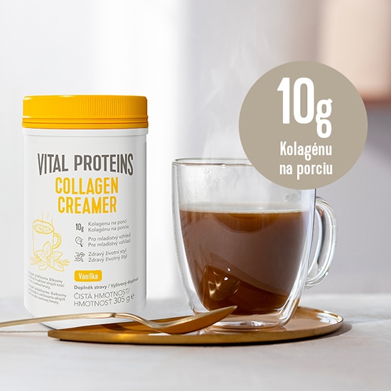Vital Proteins - Collagen Creamer vanilka - až 10 gramov kolagénu na jednu porciu