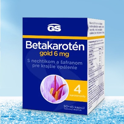 Vyskúšajte výživový doplnok GS Betakarotén Gold