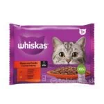 Whiskas kapsičky Mäsový výber v šťave 4x100g