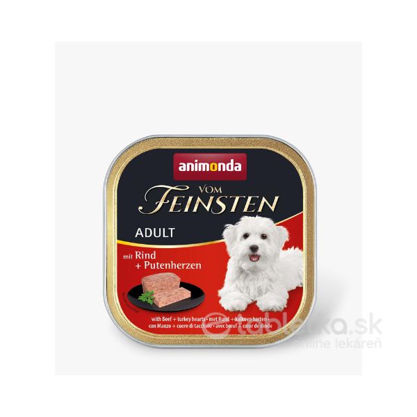 E-shop Animonda Vom Feinsten Dog Adult with Beef+Turkey Hearts 11x150g