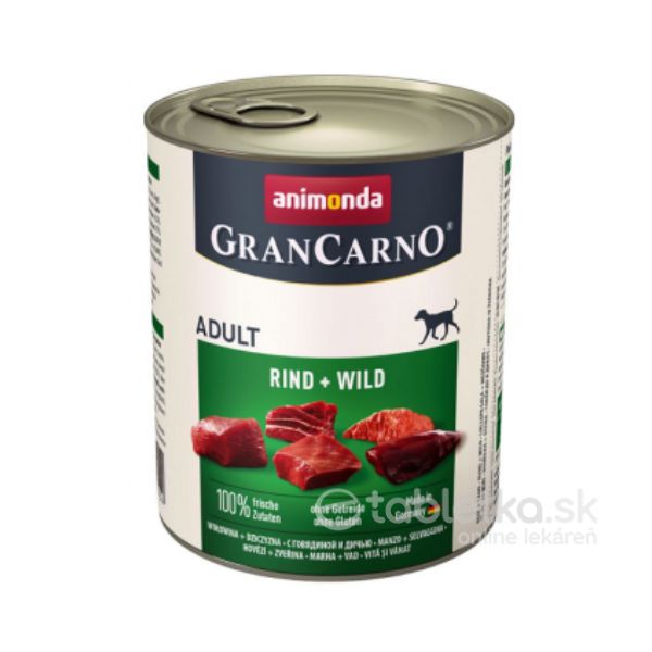 E-shop Animonda Grancarno Dog Adult Beef+Wild 6x800g