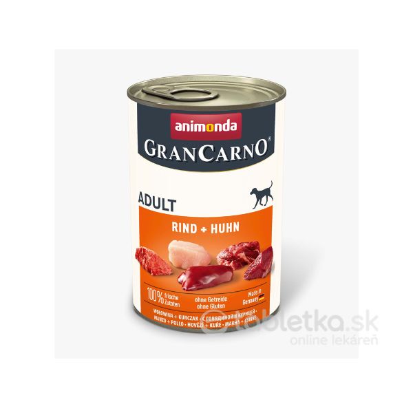 E-shop Animonda Grancarno Dog Adult Beef+Chicken 6x400g