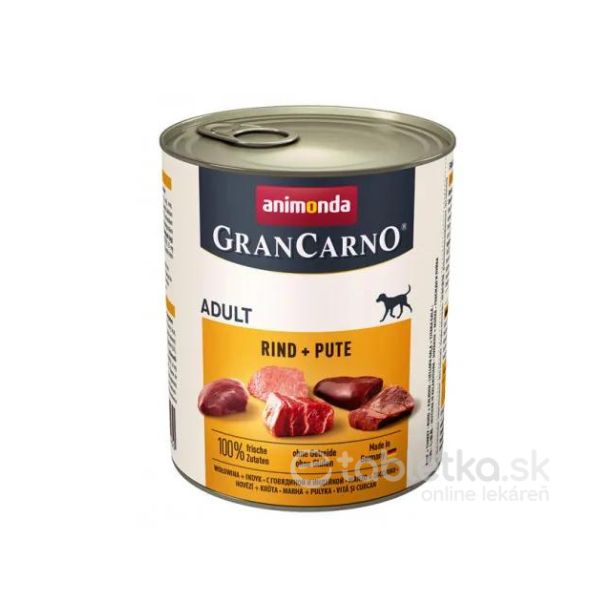 Animonda Grancarno Dog Adult Beef+Turkey 6x800g