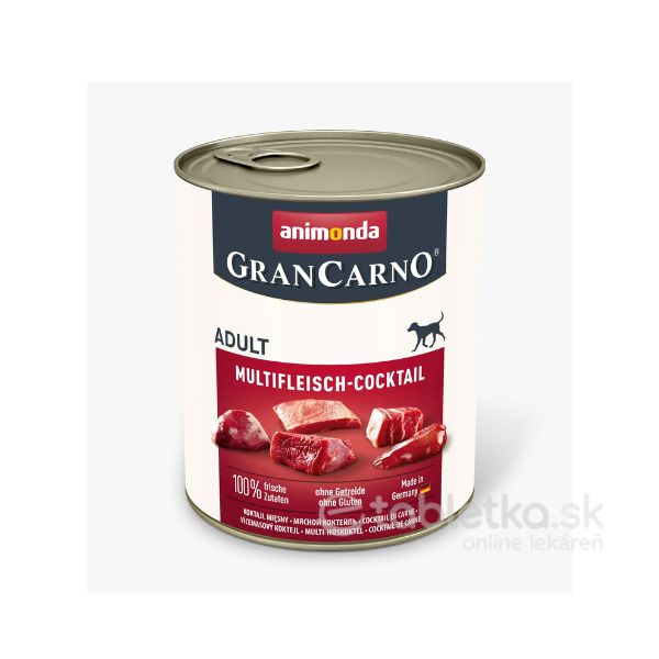Animonda Grancarno Dog Adult multi mäsový koktail 6x800g