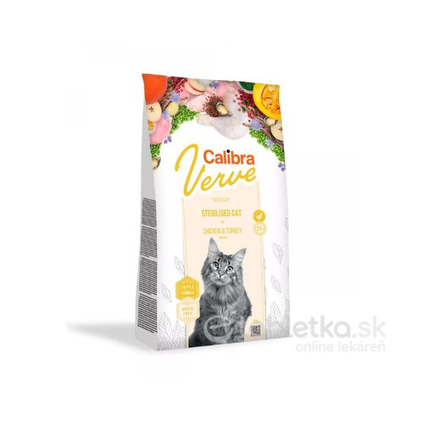 E-shop Calibra Cat Verve GF Sterilised Chicken&Turkey 750g
