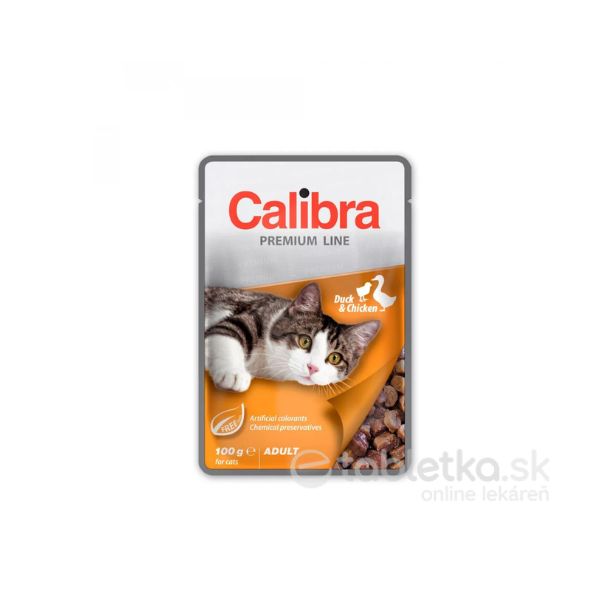 Calibra Cat Kapsička Premium Adult Duck&Chicken 24x100g