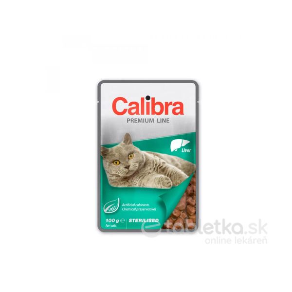 E-shop Calibra Cat Kapsička Premium Sterilised Liver 24x100g