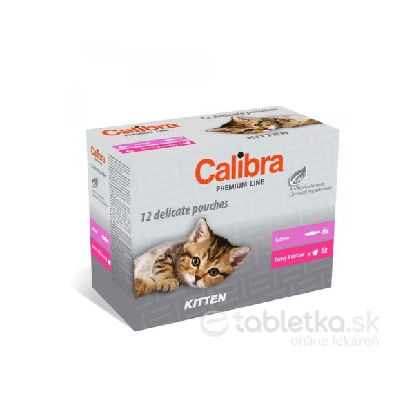 Calibra Cat Kapsička Premium Kitten Multipack 12x100g