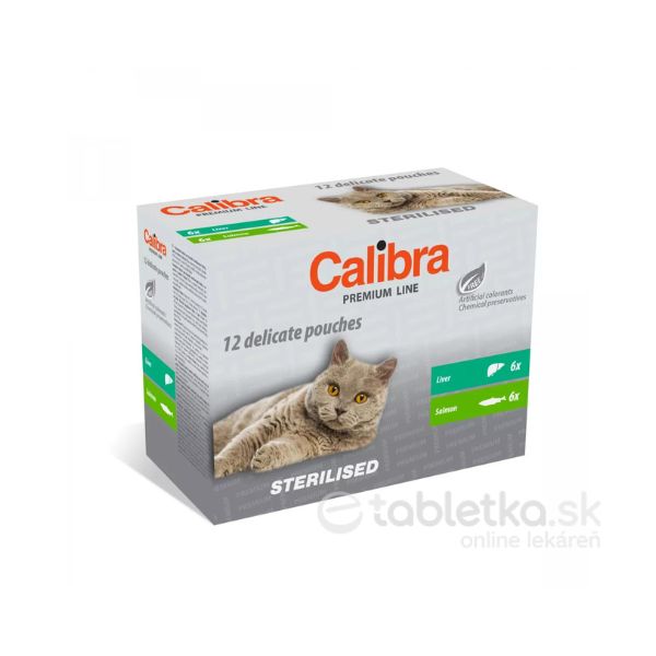Calibra Cat Kapsička Premium Sterilised Multipack 12x100g