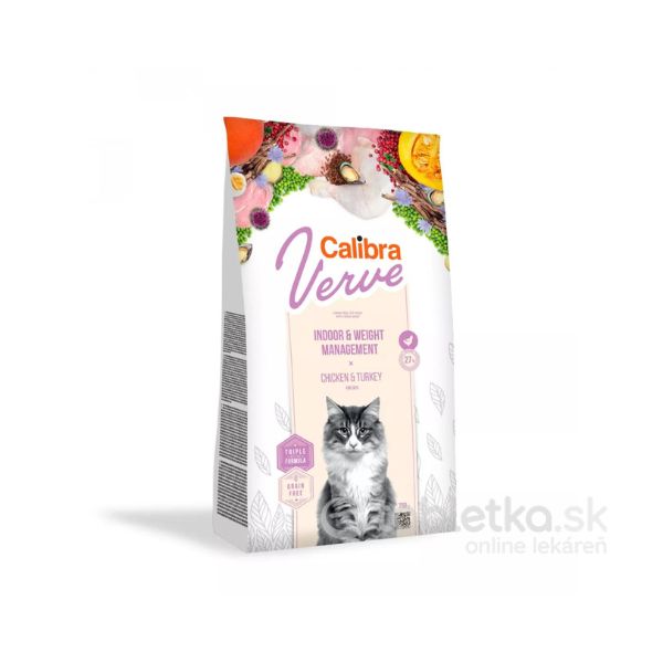 E-shop Calibra Cat Verve GF Indoor&Weight Chicken 750g
