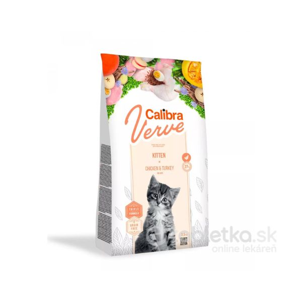 E-shop Calibra Cat Verve GF Kitten Chicken&Turkey 3,5kg