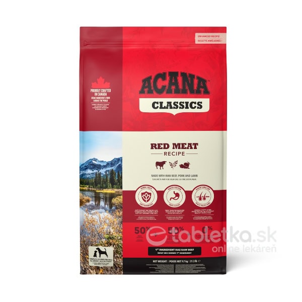 E-shop ACANA Classics Recipe Red Meat 9,7kg