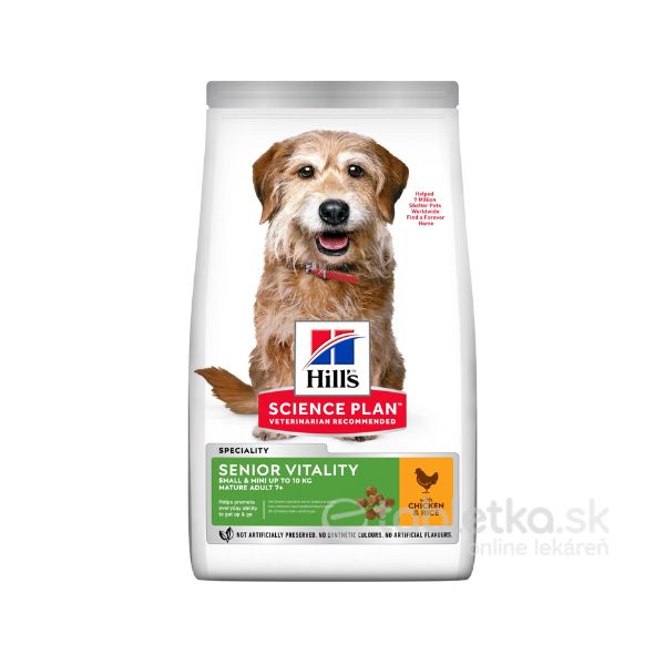 Hills SP Canine Mature 7+Youthful Vitality Small&Mini Chicken 1,5kg