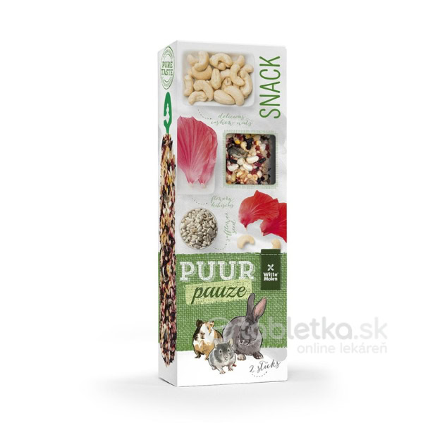 PUUR Pauze Sticks Tyčinky ibištek a kešu oriešky 110g