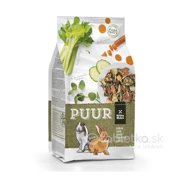 E-shop PUUR Rabbit Gurmánske müsli pre králiky 2kg+tyčinka paprika a brokolica