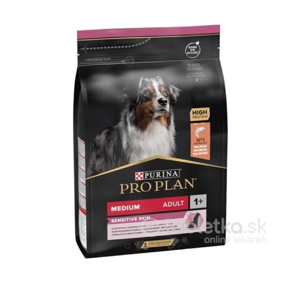Purina ProPlan Dog Adult Medium Sensitive Skin Losos 3kg