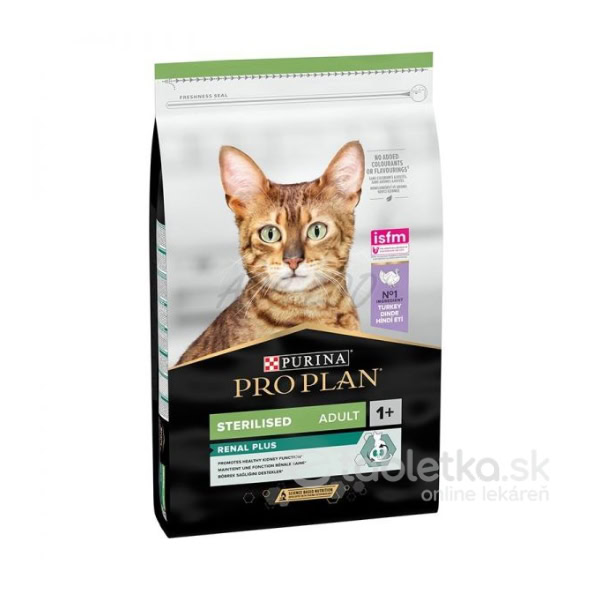 ProPlan Cat Adult Sterilised Renal Plus Morčacie mäso 10kg