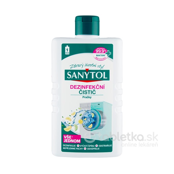 E-shop Sanytol dezinfekčný čistič práčky 240ml