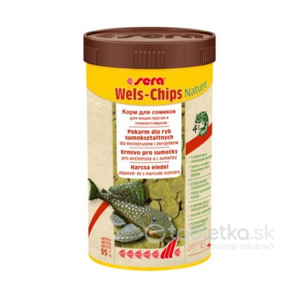 E-shop Sera Catfish/Wels Chips Nature krmivo pre sumčeky 250ml