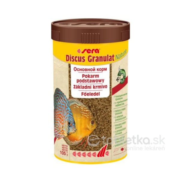 E-shop Sera Discus Granules Nature základné krmivo 250ml