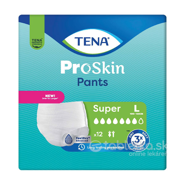TENA PANTS SUPER LARGE naťahovacie absorpčné nohavičky - 12 ks