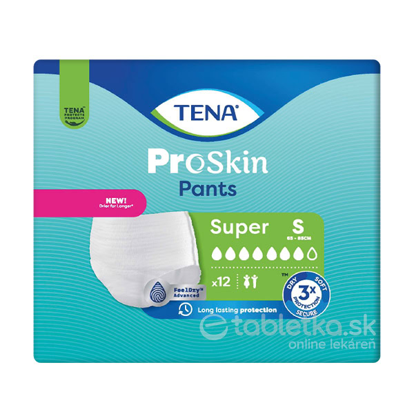 TENA PANTS SUPER SMALL naťahovacie absorpčné nohavičky (inov.2020) - 12 ks
