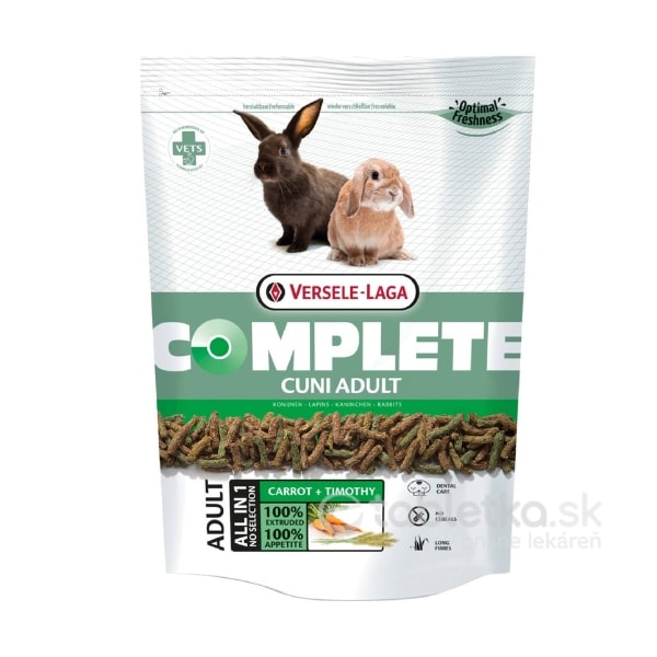 E-shop Versele Laga Complete Cuni Adult Pre dospelých aj zakrslých králikov 1,75kg