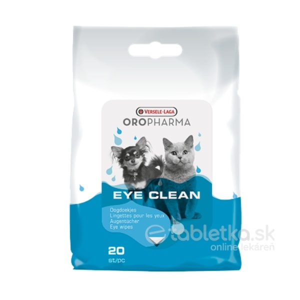 Versele Laga Oropharma čistiace utierky Eye Clean pre psov a mačky 20ks