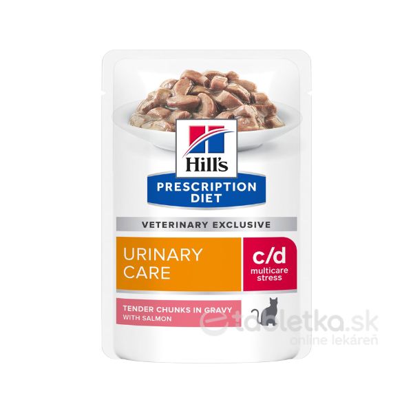 Hills Diet Feline c/d Urinary Stress Salmon 12x85g