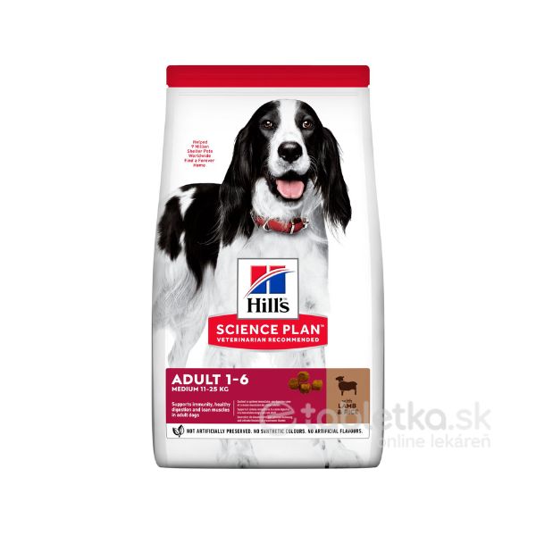 Hills SP Canine Adult Medium Lamb&Rice 2,5kg