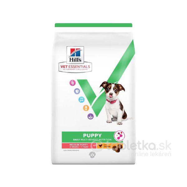 E-shop Hills VE Canine Multi benefit Puppy Medium Chicken 2kg
