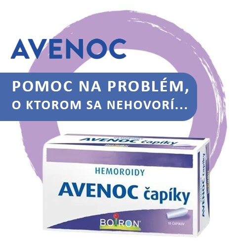 Čapíky na hemoroidy Avenoc  - spoľahlivá liečba vnútorných hemoroidov
