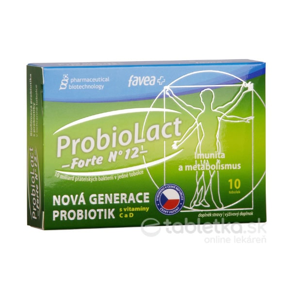 Favea ProbioLact Forte N°12 s vitamínmi C a D 10cps