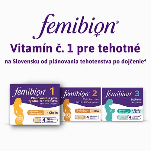 3-fázový koncept Femibion® s 3 rôznymi doplnkami