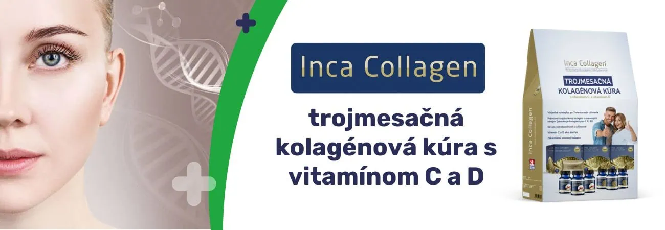 Inca Collagen trojmesačná kolagénová kúra s vitamínom C a vitamínom D