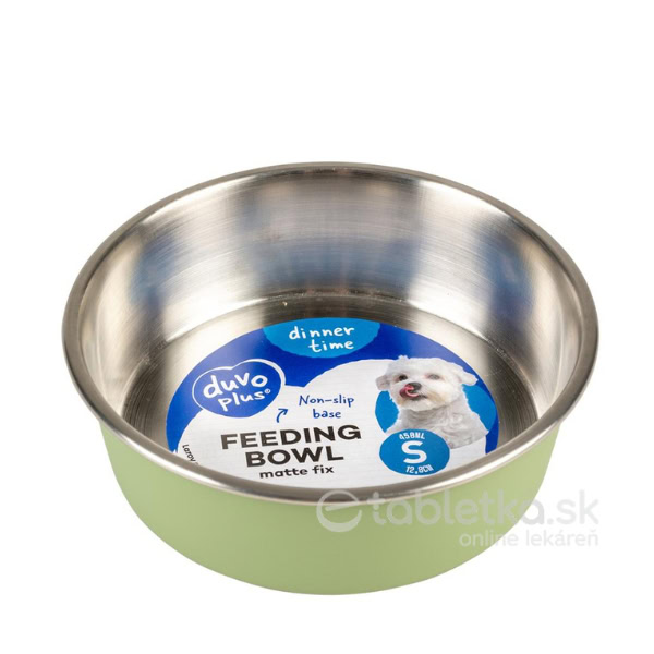 Miska DUVO+, pre psov Inox nerezová zelená 450ml