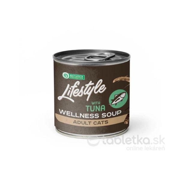 Natures P Polievka cat adult Lifestyle Digestion with tuna soup 6x140ml