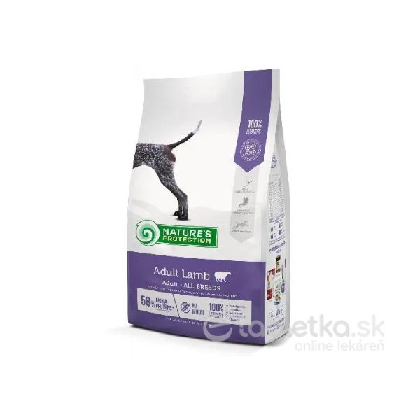 Natures P dog adult all breed lamb 12kg